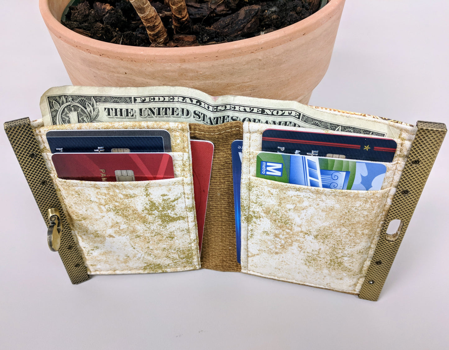 Platform Bar Lock Wallet