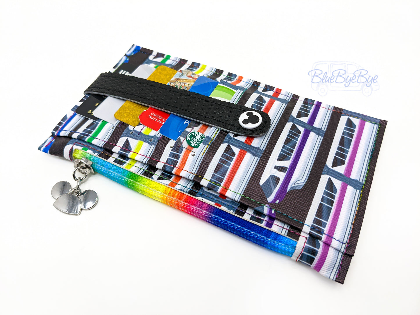 Slim Card Holder Wallet with Zipper Coin Pouch