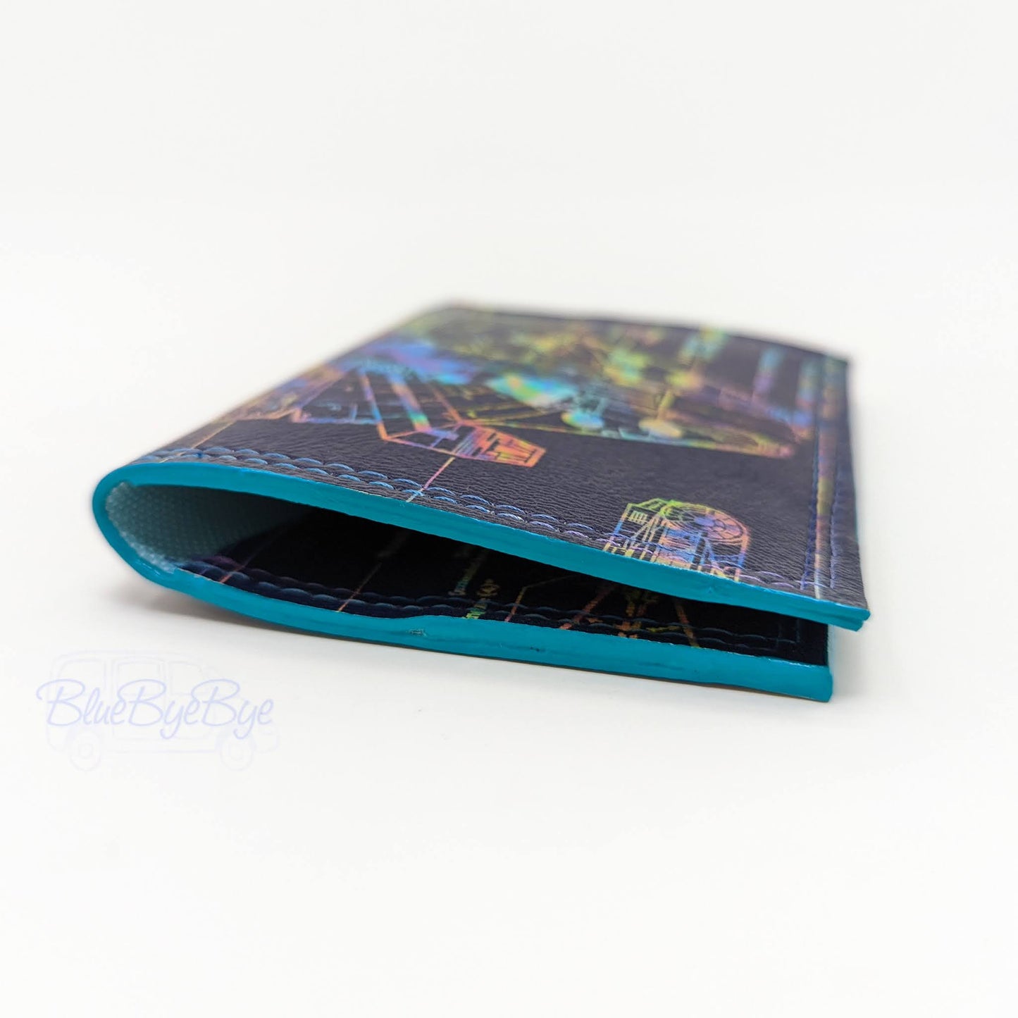 Card & Cash & ID Wallet with Schematic Vinyl