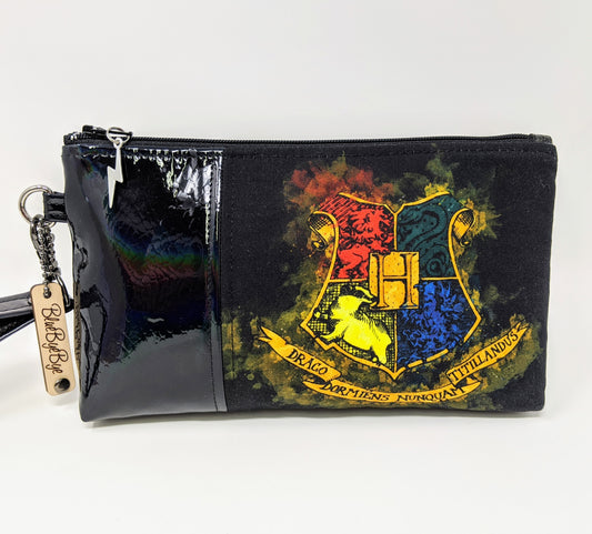 Wristlet Clutch Zipper Pouch with Strap