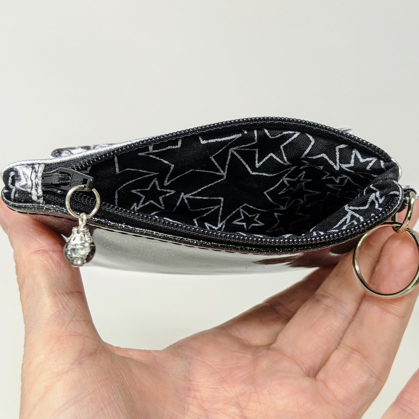 Card & Coin Holder with Pocket, Lanyard or Keychain Wallet