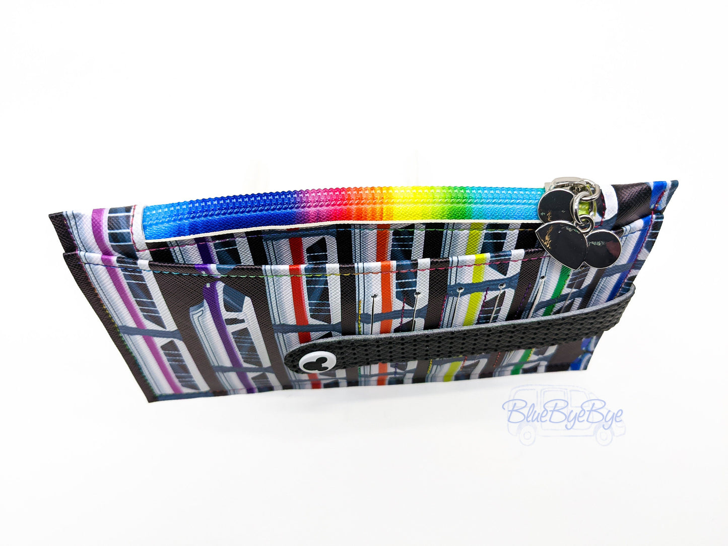 Slim Card Holder Wallet with Zipper Coin Pouch
