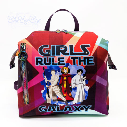 Girls Rule the Galaxy Backpack, Mini Boxy Backpack